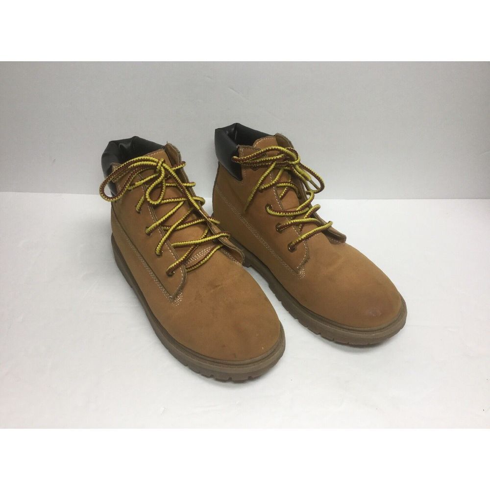 Suede Leather WaterProof work hiking‎ ankle boots tan Size mens 4M womens 6M